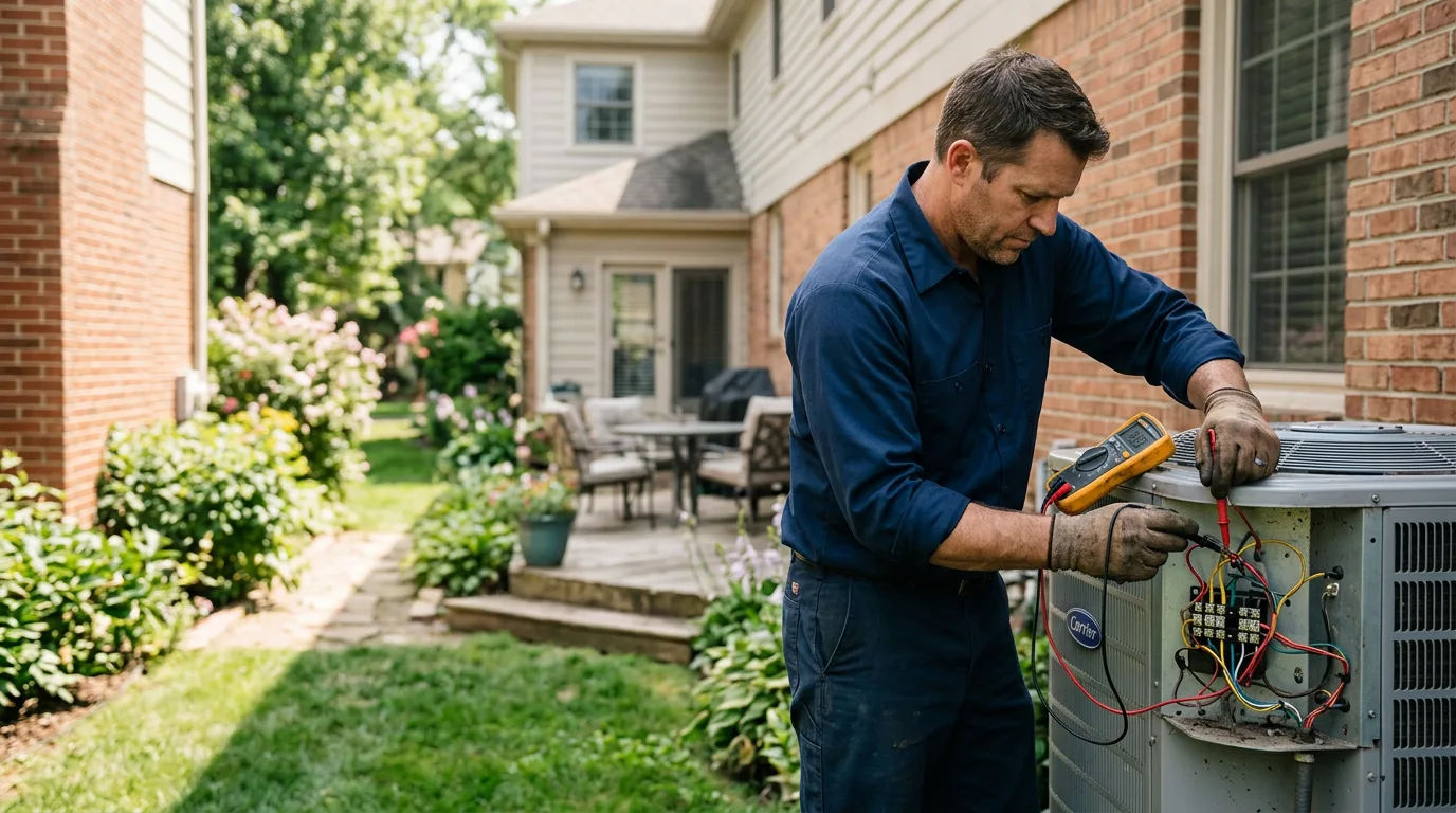 HVAC technician working near Haddon Heights, NJ